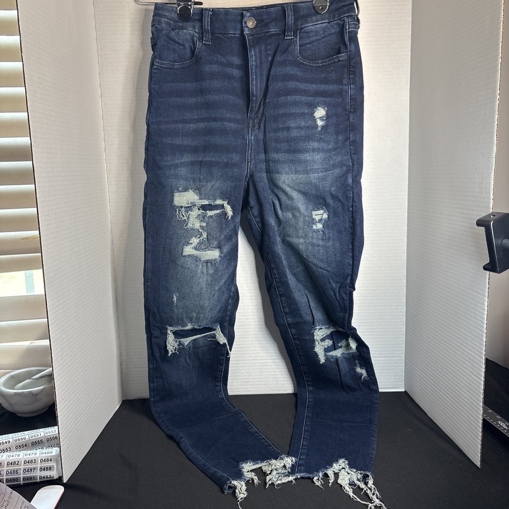 American Eagle Jeans Women Next Level Stretch Size 8 Curvy Highest Rise